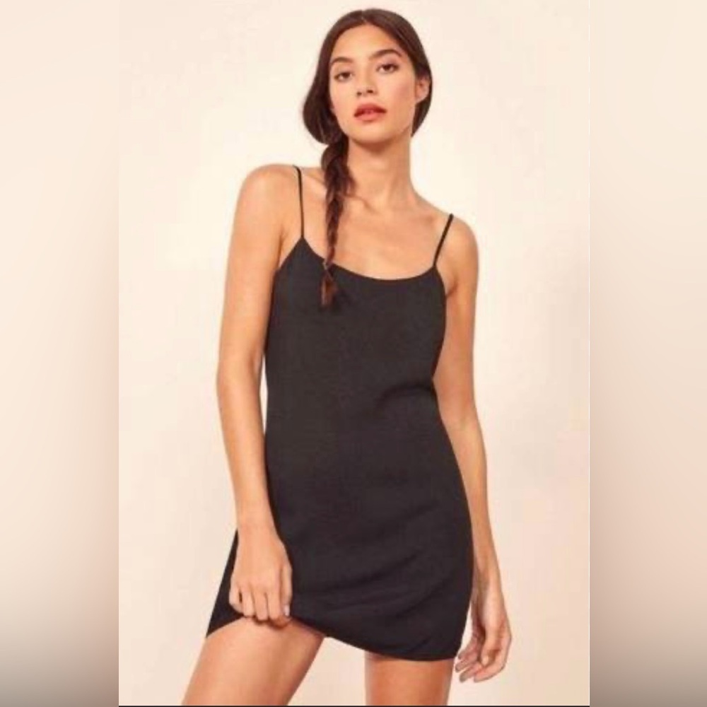 Reformation Mini Black Dress